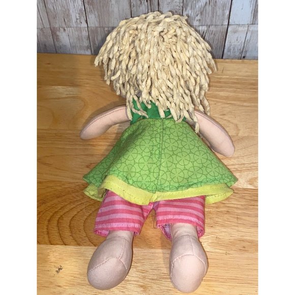 HABA Mali 12" Soft Doll with Blonde Hair, Blue Eyes and Embroidered Face - Picture 4 of 8
